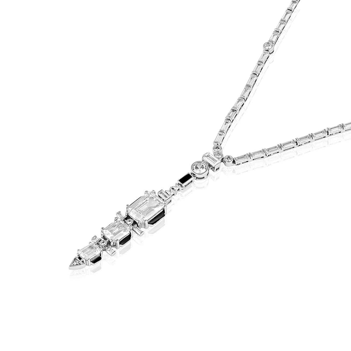 Aditi Rao Three Tier Diamond Lariat - Image 6
