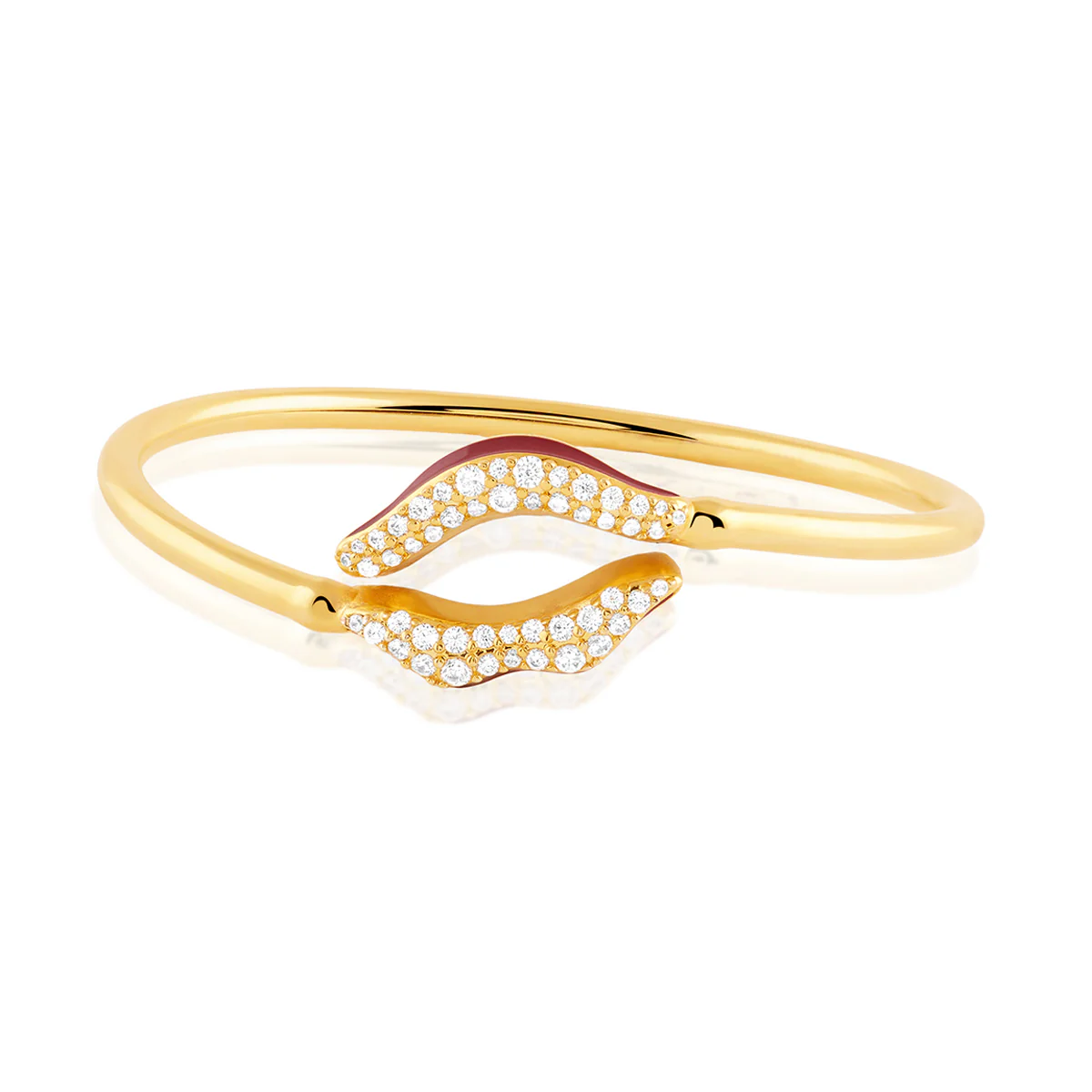 Deliria Lip Cuff In 18Kt Gold Plated - Image 2