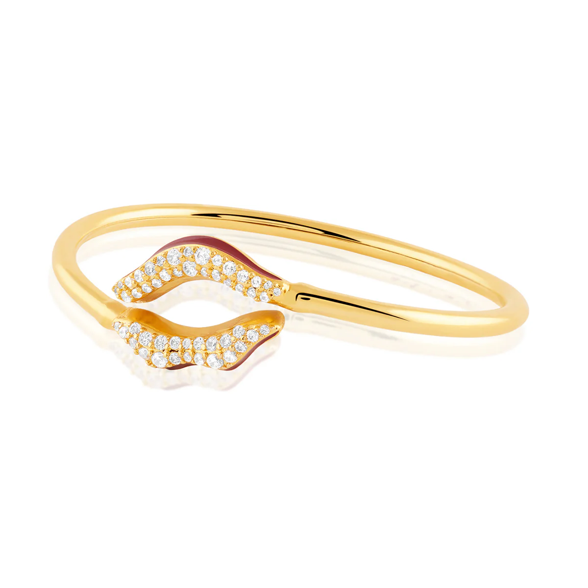 Deliria Lip Cuff In 18Kt Gold Plated - Image 3
