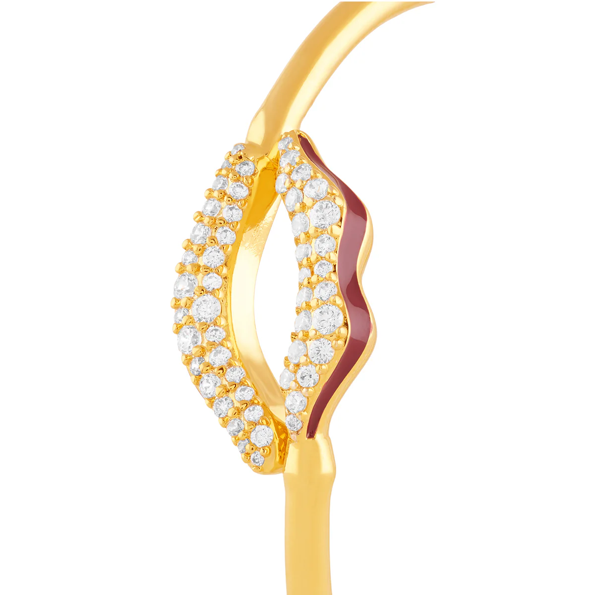 Deliria Lip Cuff In 18Kt Gold Plated - Image 5