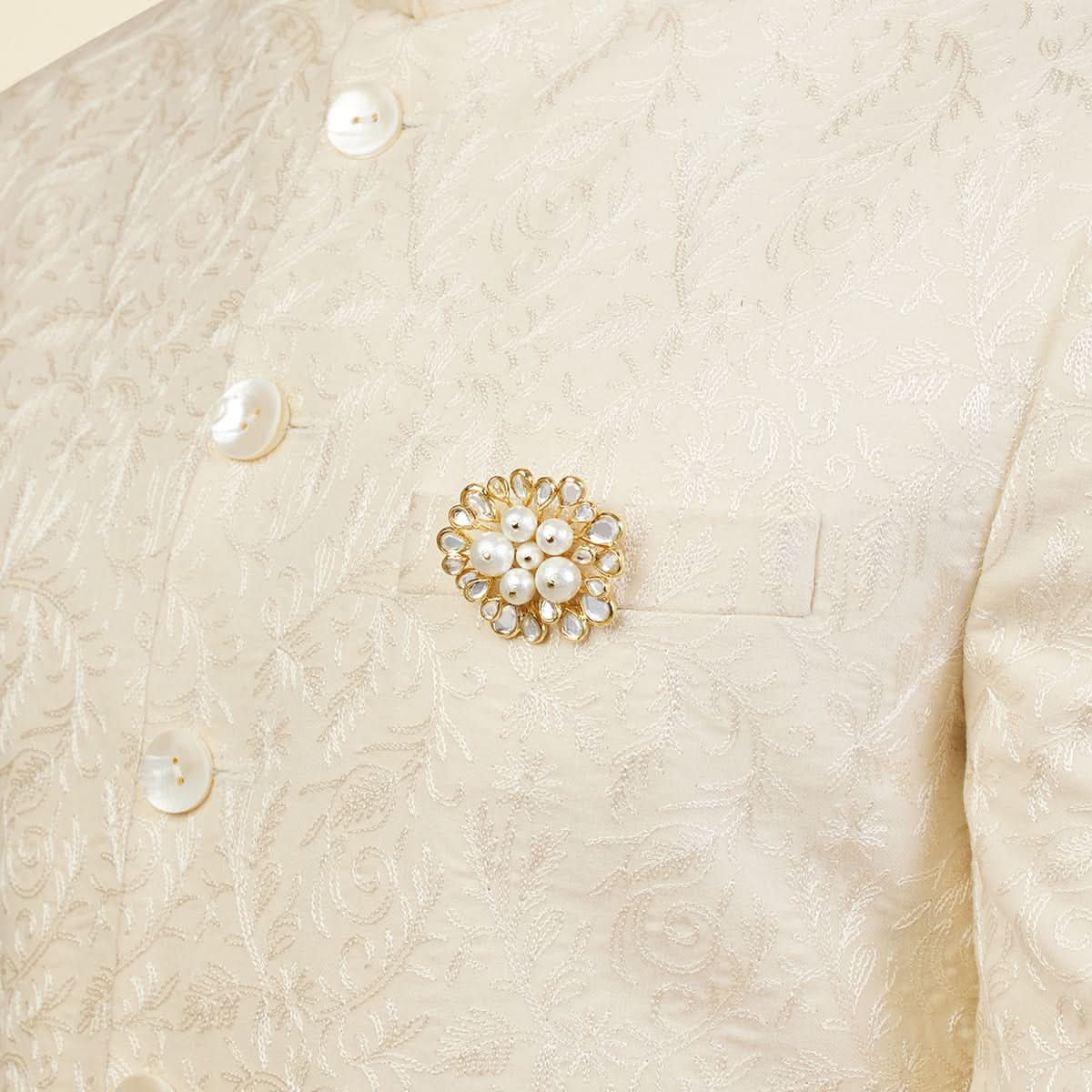 Limelight Cluster Of Pearls  Brooch - Image 3