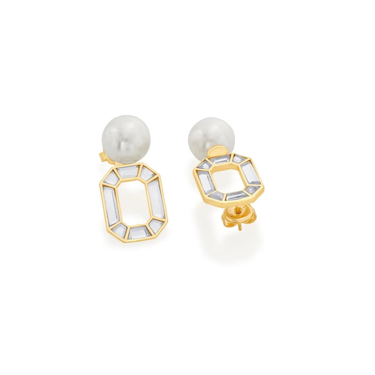 Lumen Pearl Mismatched Earrings - Image 4