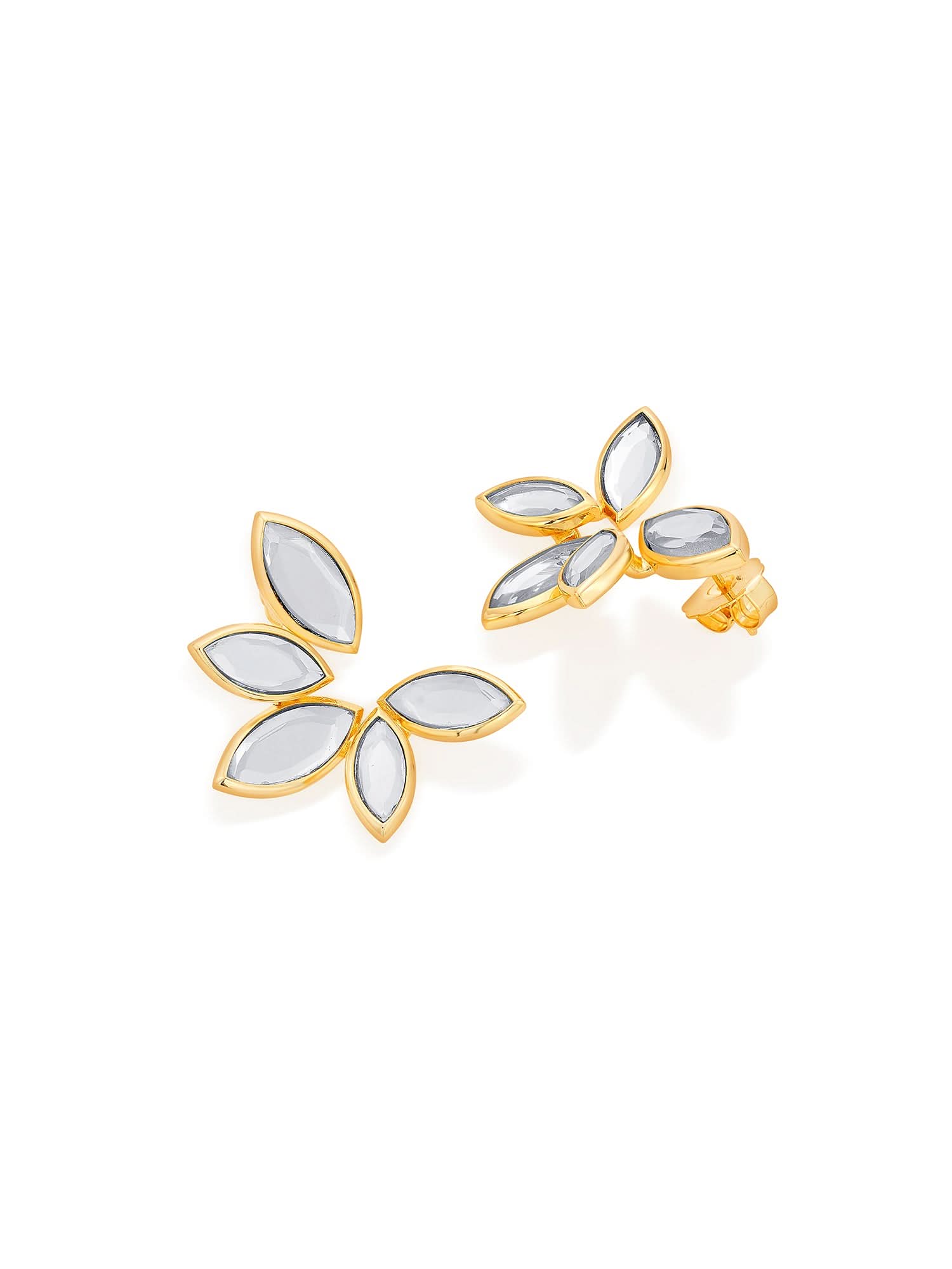 Marquise Mirror Studs - Image 3