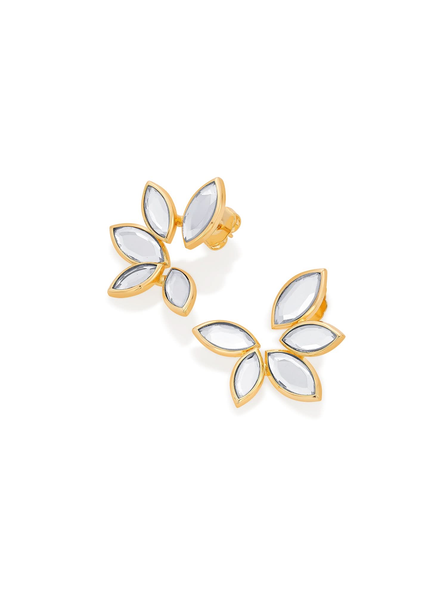 Marquise Mirror Studs - Image 4