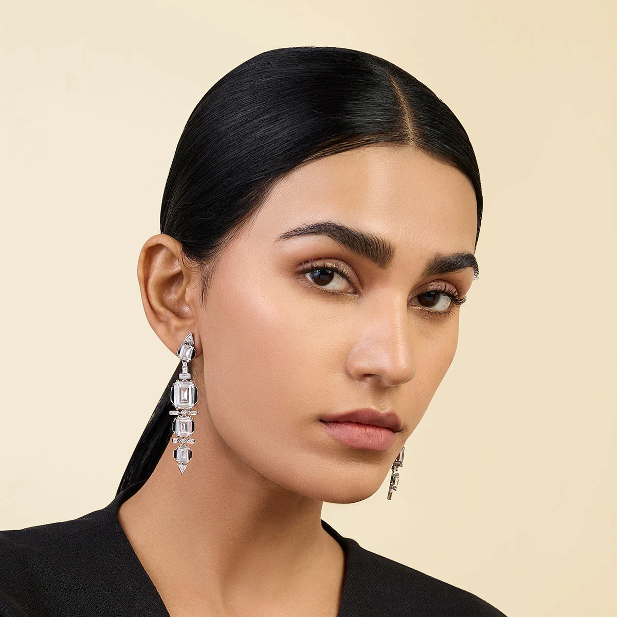 Three Tier Dangler Earrings - Image 4